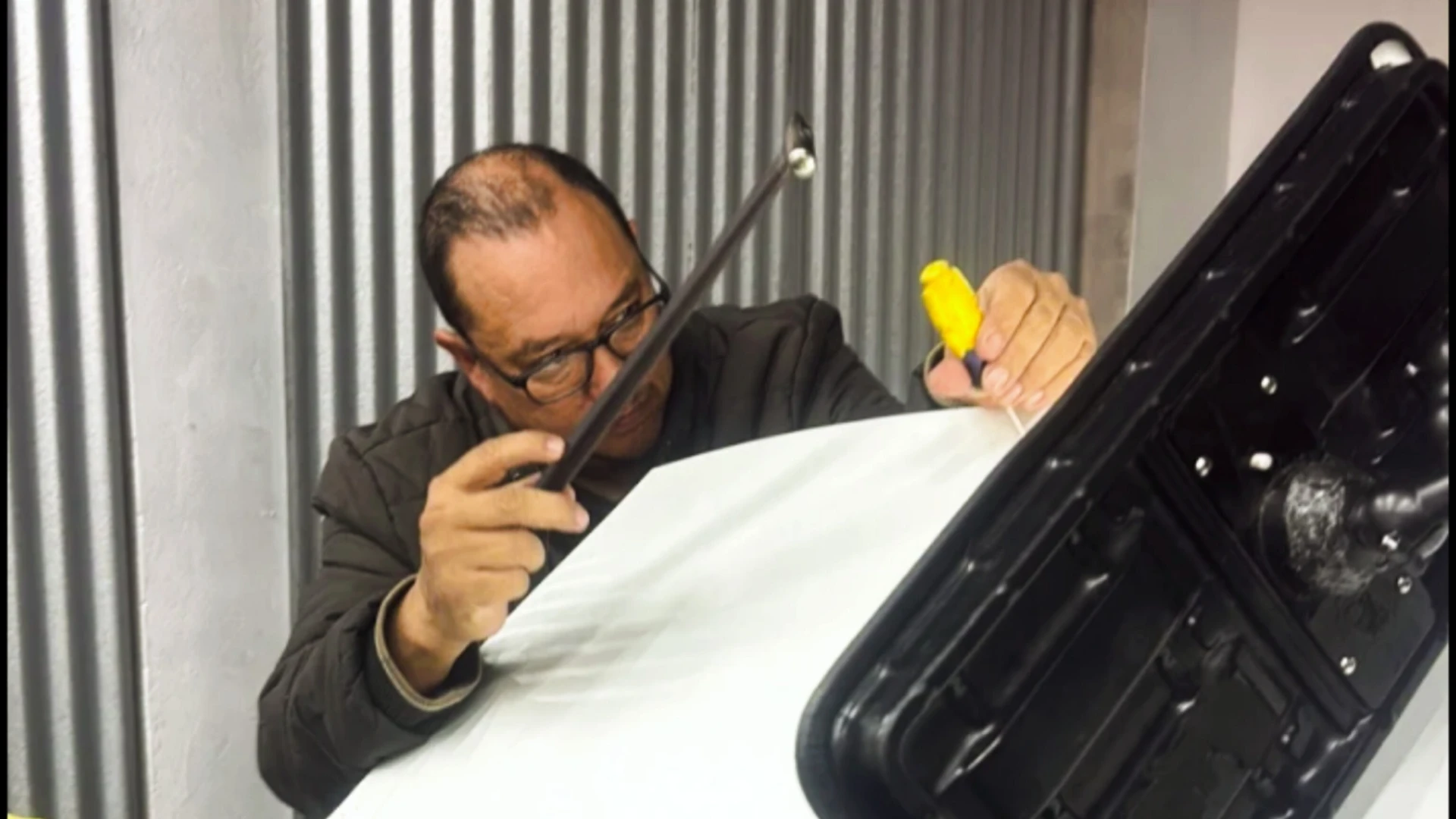 Sandro em aula prática de Martelinho de Ouro